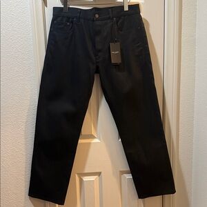 Saint Laurent Men's Raw Black Jeans size 32